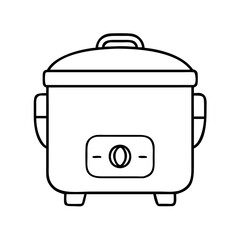 rice cooker icon, rice cooker vector illustration-simple illustration of rice cooker, perfect for rice cooker logos and icons