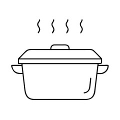 roasting pan icon, roasting pan vector illustration-simple illustration of roasting pan, perfect for roasting pan logos and icons
