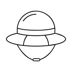 safari hat icon, safari hat vector illustration-simple illustration of safari hat, perfect for safari hat logos and icons