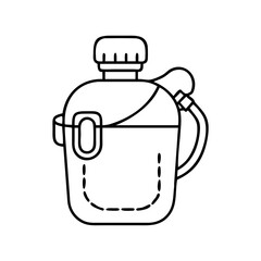 safari water canteen icon, safari water canteen vector illustration-simple illustration of safari water canteen, perfect for safari water canteen logos and icons