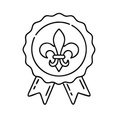 scouting badge icon, scouting badge vector illustration-simple illustration of scouting badge, perfect for scouting badge logos and icons