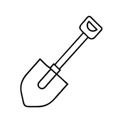 shovel icon, shovel vector illustration-simple illustration of shovel, perfect for shovel logos and icons