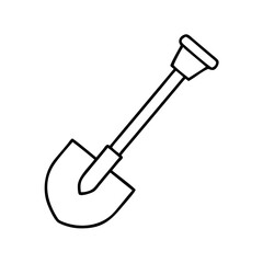 shovel icon, shovel vector illustration-simple illustration of shovel, perfect for shovel logos and icons
