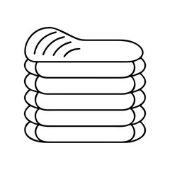 sleeping pad icon, sleeping pad vector illustration-simple illustration of sleeping pad, perfect for sleeping pad logos and icons