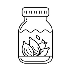 spices jar icon, spices jar vector illustration-simple illustration of spices jar, perfect for spices jar logos and icons