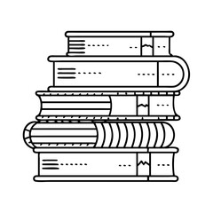 stack of vintage books icon, stack of vintage books vector illustration-simple illustration of stack of vintage books, perfect for stack of vintage books logos and icons
