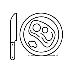 steak and knife icon icon, steak and knife icon vector illustration-simple illustration of steak and knife icon, perfect for steak and knife icon logos and icons