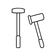 tent peg and mallet icon, tent peg and mallet vector illustration-simple illustration of tent peg and mallet, perfect for tent peg and mallet logos and icons
