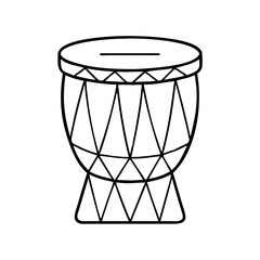 tribal drum icon, tribal drum vector illustration-simple illustration of tribal drum, perfect for tribal drum logos and icons