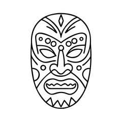 tribal mask icon, tribal mask vector illustration-simple illustration of tribal mask, perfect for tribal mask logos and icons