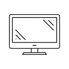tv screen reflection icon, tv screen reflection vector illustration-simple illustration of tv screen reflection, perfect for tv screen reflection logos and icons