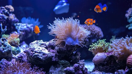 Fototapeta premium coral reef and fishes