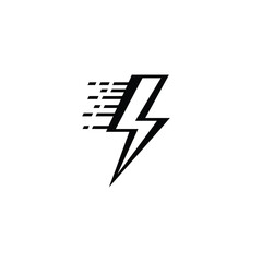 Lightning icon set. Vector