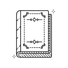 vintage book cover icon, vintage book cover vector illustration-simple illustration of vintage book cover, perfect for vintage book cover logos and icons