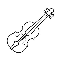 Obraz premium violin icon, violin vector illustration-simple illustration of violin, perfect for violin logos and icons