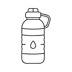 water bottle icon, water bottle vector illustration-simple illustration of water bottle, perfect for water bottle logos and icons