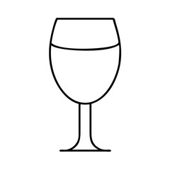 wine glass icon, wine glass vector illustration-simple illustration of wine glass, perfect for wine glass logos and icons