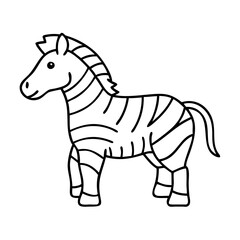 zebra icon, zebra vector illustration-simple illustration of zebra, perfect for zebra logos and icons