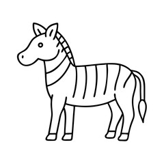zebra icon, zebra vector illustration-simple illustration of zebra, perfect for zebra logos and icons