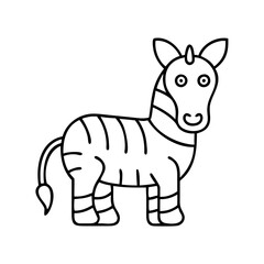 zebra icon, zebra vector illustration-simple illustration of zebra, perfect for zebra logos and icons