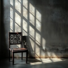 Minimalist Chair Room Window Shadow Chiaroscuro