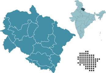 Set maps of Uttarakhand state