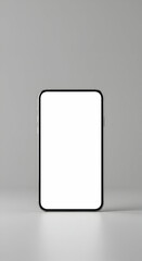 Blank Smartphone Screen Mockup Perfect for App Presentations and Website Designs Showcase your app or website design with this clean and modern mockup