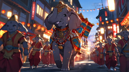 All Animals: Lion, Tiger, Elephant, Horse, Cow, Buffalo, Goat, Sheep, Pig, Dog, Cat, Deer, Rabbit