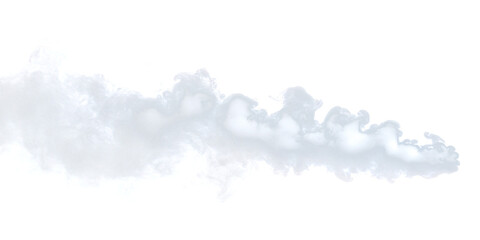 White cloud of smoke or steam on transparent background. design element. smoke. atmosphere. fog