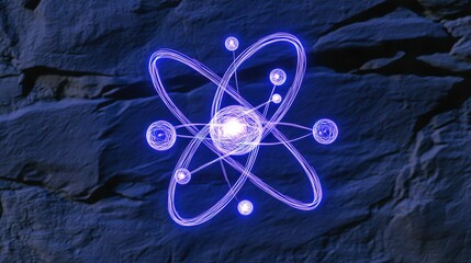 Atom graphic design element