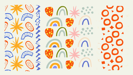 fun colorful seamless pattern collection  creative (4).eps