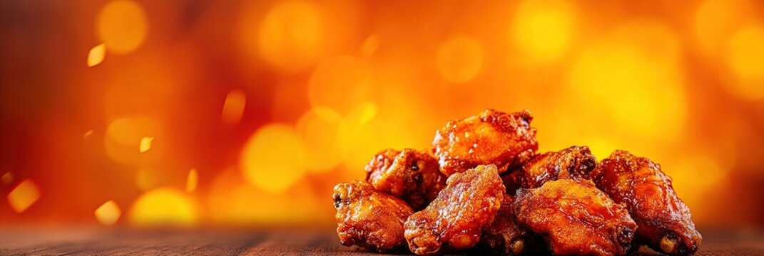 delicious hot wings - chicken wings with a buffalo spice