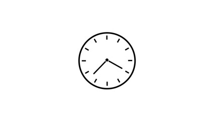 Abstract new analog clock icon Alarm clock icon