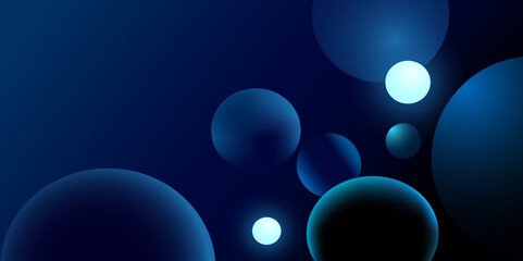 Dark Blue vector layout with circle shapes. Blurred decorative design in abstract style with bubbles.