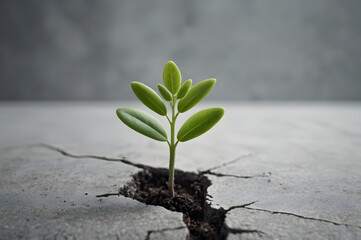 life growing, plant growing through the soil, meaning of life