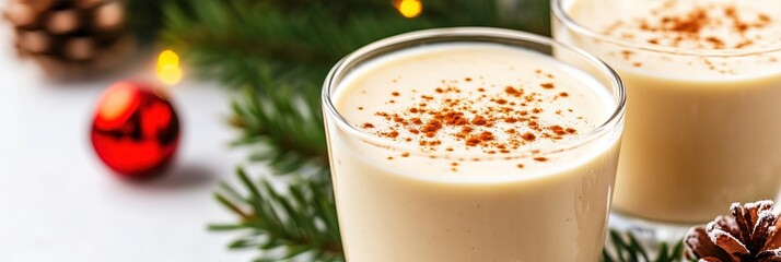 delicious spiked eggnog alcoholic cocktail