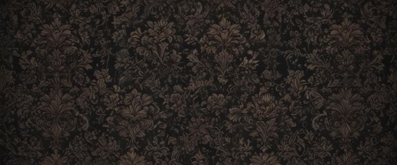 Fototapeta premium Intricate dark floral damask, seamless pattern , texture pattern, seamless background