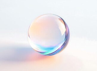 soap bubbles on blue background