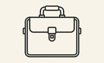 Briefcase silhouette, Briefcase icon vector, Suitcase symbol, Luggage Vector