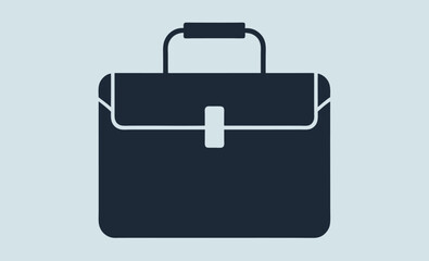 Briefcase silhouette, Briefcase icon vector, Suitcase symbol, Luggage Vector