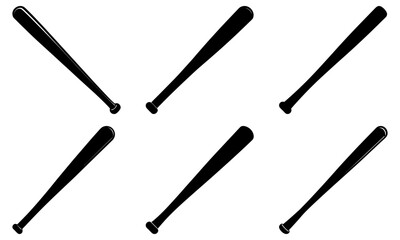 Baseball Bat Silhouette vector illustration
