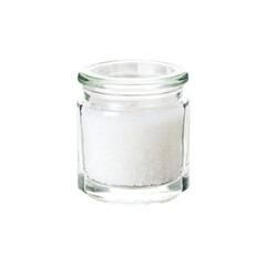 glass salt cellar isolated on transparent background