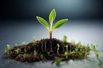 plant in the soil