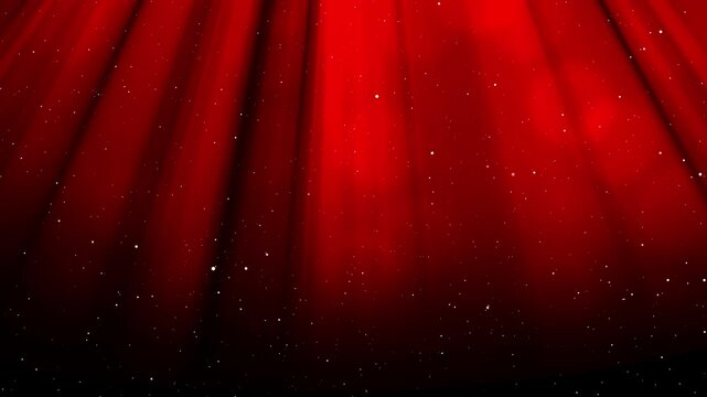 light rays Red curtain with white stars suitable for theater, events, starstudded occasions, patriotic themes, celebrations, stage decor, backdrops, parties, and performances.