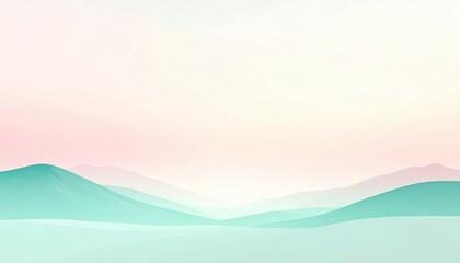 Serene landscape view nature scene minimalist artwork tranquil environment soft color palette