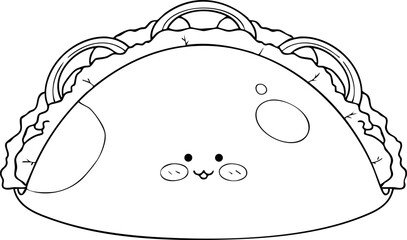 taco hand drawn
