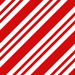Christmas candy cane striped seamless pattern. Christmas candy cane background with red stripes.