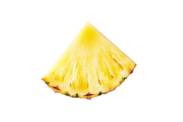 a slice of pineapple on a white background