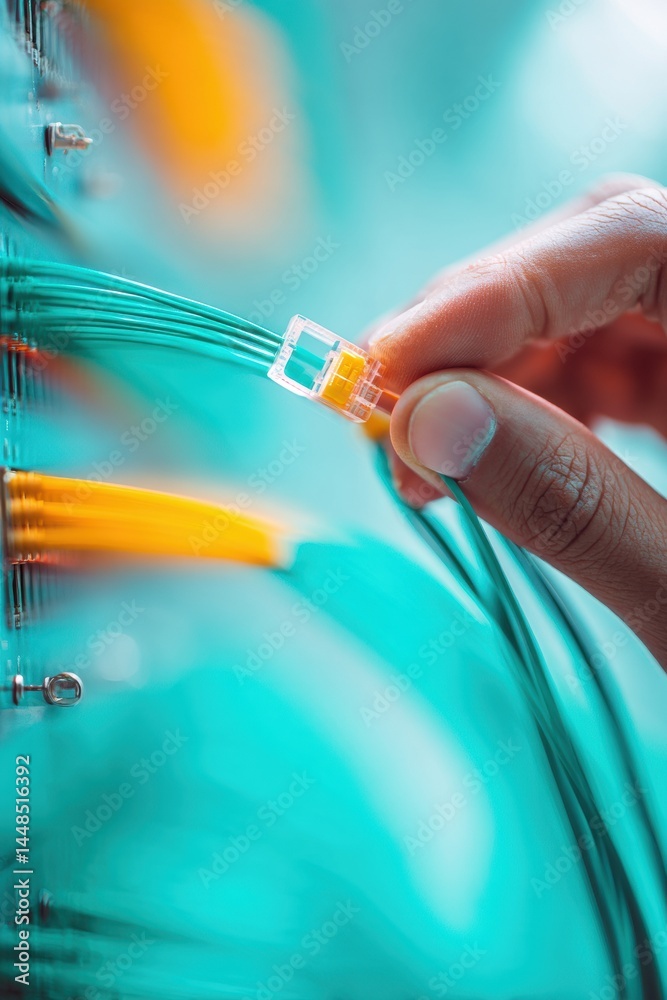Poster Seamless Digital Connectivity Next-Gen Network Installation with High-Performance Ethernet, AI-Driven Infrastructure Optimization for Smart Enterprises