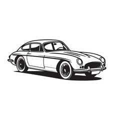 Obraz premium silhouette of an old car